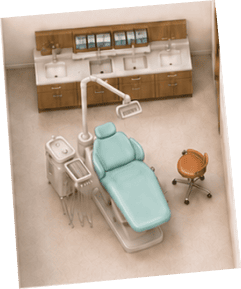 Vue 3D d’une salle de soins