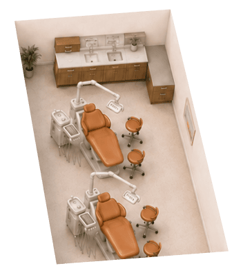 Vue 3D d’une salle de soins